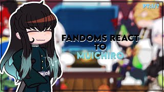 fandoms react to each other ⊹ ︵ pt: 1/? ; kny ; GENMUI! ୨୧