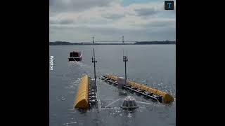 Wave Energy Converter|Turns Ocean Wave Into Electricity|#shorts