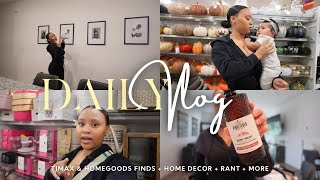 VLOG | YouTube struggles RANT, TJMAXX & HOMEGOODS fall finds, new home decor + more