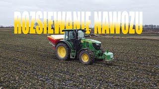 🇵🇱Nawozy 2022 w GR Czarnecki🇵🇱 Rozpoczęcie Sezonu 2022 | John Deere | Woprol | AGROSzymek