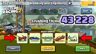 Hill Climb Racing 2: 43228 points in BREAKING AND ENGINEING Team Event