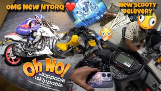 New Ntorq 🫨⚠️| Delhi Motovlog | New Scooty Delevery 🔥|Motovlog #motovlog #motovlogger