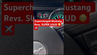 Supercharged Mustang REVS! SUPER LOUD!! 😳😳