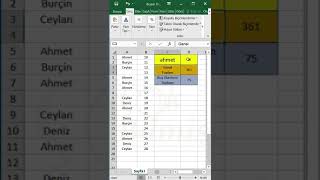 #Excel Boş Olanlar Dışındakileri Toplamak