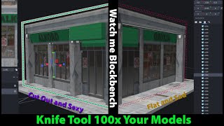 New Blockbench Knife tool will 100x your models in minutes watch me using it Bedrock Dev Minecraft