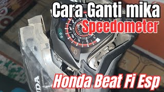 Cara ganti Mika Kaca Speedometer HONDA Beat Fi