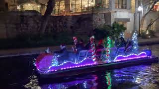 San Antonio River Christmas lights