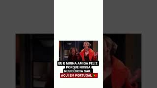 EU E MINHA AMIGA FELIZ QUE NOSSA RESIDÊNCIA SAIU AQUI EM 🇵🇹 #portugal2023 #morarfora #europa #humor