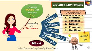 (ML-4) Learn English Vocabulary through Mnemonics