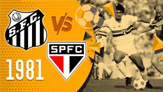 SANTOS FC vs SÃO PAULO FC (1981 - BRASILEIRO) #footballmuseum #oldfootball