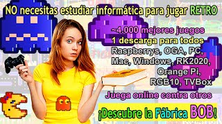 Descubre la Fábrica BoB. Crea discos con juegos retro para Raspberrys, PC64/mac, OGA, Orange pi...