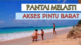 KE PANTAI MELASTI LEWAT AKSES JALAN BELAKANG DI SISI BAGIAN BARAT