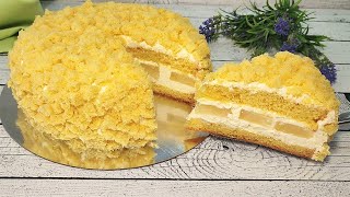 Знаменитый вкуснейший торт МИМОЗА! Очень нежный, быстрый и бюджетный торт! Без сливок и желатина!