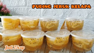 SEMUA MENYUKAINYA ‼️PUDING JERUK KELAPA SEGAR DAN ENAK || COCOK UNTUK ISIAN SNACK BOX