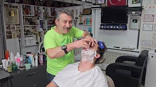 ULTIMATE ASMR BARBERSHOP EXPERIENCE |HAIR &BEARD CUTTING, HEAD MASSAGE, SODA HAIR WASH&CARE 30 MINS.