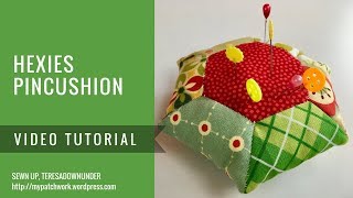 Video tutorial:  Hexies pincushion - English Paper Piecing (EPP)