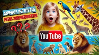 Fatos Divertidos sobre Animais Incríveis e Selvagens!🦁🐘Curiosidades Imperdíveis para Crianças!