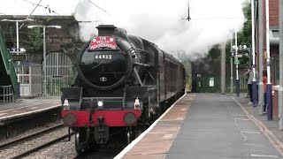 LMS 44932 on fast line thro' Leyland (01 Aug 2023)