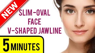 🎧 Get an Slim Oval Face with a V Shaped Jaw in 5 minutes