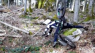 VTT DH MTB descente de fou (neige,fails,crash)/gopro hero 5