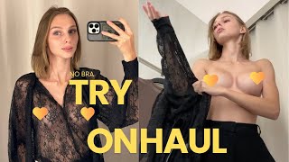 Try On Haul | Get Ready With Me | Black Transparent Shirt | See Through and No Bra