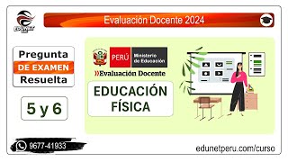 Examen Docente 2024 | Educación Física | Preguntas Resueltas 5 y 6