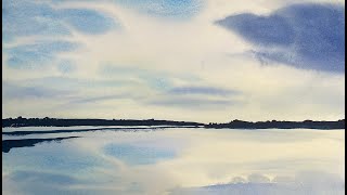 Large Watercolour Seascape from Yamba Part 1