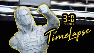 3D Printer Timelapse - Marvel's Winter Soldier 4K (Qidi Tech X-Max)