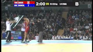 Wrestling European Championship 2013 120kg Taha AKGÜL TUR vs. DIMITAR KUMCHEV BUL