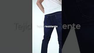 #pantalones de #mezclillanegro, #slimfit efecto deslavado #jeans para #hombres #strech Rams Cottons