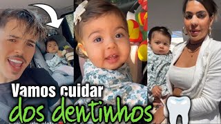 PIETRA lindíssima para SUA PRIMEIRA visita ao DENTISTA; ela e seus "amiguinhos" 🥰