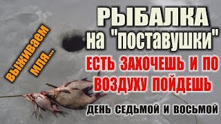 ЗИМНЯЯ РЫБАЛКА. Ловля леща зимой. Простейшие зимние снасти самоловы - поставушка. Бушкрафт.