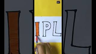 IPL FLAG DRAWING🔥 #shorts #ipl #drawing