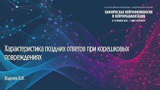 Характеристика поздних ответов при корешковых повреждениях. Ходулев В.И.