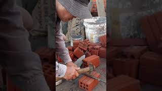 Chặt Gạch Nửa Đẳng Cấp Thợ Xây #Short + Greve Construction 2021