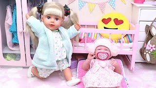 Mama and baby dolls - collection of family routine stories! Play Dolls