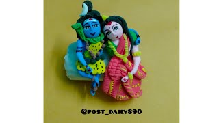 Prabhu Shiv-Parvati mata Clay making🔱#viral#youtubevideo  #mahakal#religion#religion#shorts#mahadev