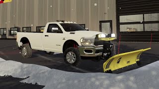 Farming Simulator 19 Plowing with Ram 3500 Single Cab