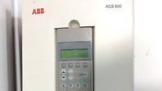 ABB ASC-600 Inverters/VFD's Basic Parameters Setting