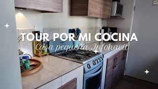 Tour por mi COCINA PEQUEÑA Casa INFONAVIT✨ #cocina #casainfonavit #casapequeña #tour