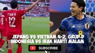 berita sepakbola !!! meskipun kal4h 4-2 dari jepang, timnas vietnam tunjukkan kualitas permainan !!!