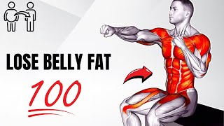 10 Min Chair Workout To Lose Belly Fat (TOP 12 Exercises)