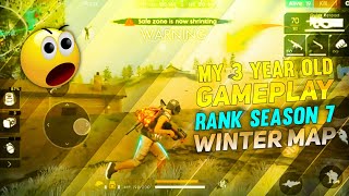 Memories || My 3 Year Old Gameplay😱,Rank Season 7❤️,Winter Map❄️|| Free Fire Old Gameplay