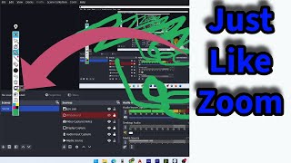 Draw like zoom in Obs . (English 2024 Tutorial)