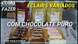 COMO FAZER ECLAIRS CHOCOLATE