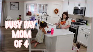 BUSY DAY WITH 4 KIDS | RUNNING ERRANDS + GROCERY HAUL | Jenn Torres