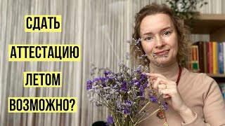 Можно ли сдавать аттестацию летом? 🌺🌼🌞