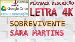 Sara Martins | Sobrevivente | Louvor | Com Letra | 4K | Playback