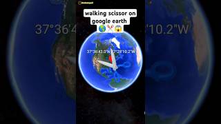 😱I foundwalking scissor✂️on google map and google earth🌎#short #trending #viral #googleearth #5kview