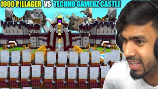 😱 TECHNO GAMERZ CASTLE VS 1000 PILLAGERS MINECRAFT | Techno GAMERZ | Minecraft